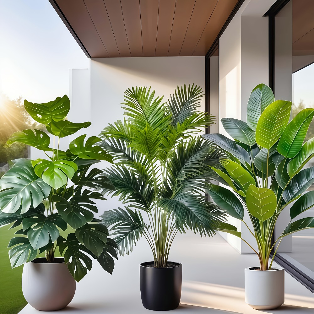 3pcs Large Artificial Areca Pa - огляд і ціна Dracaena Marginata