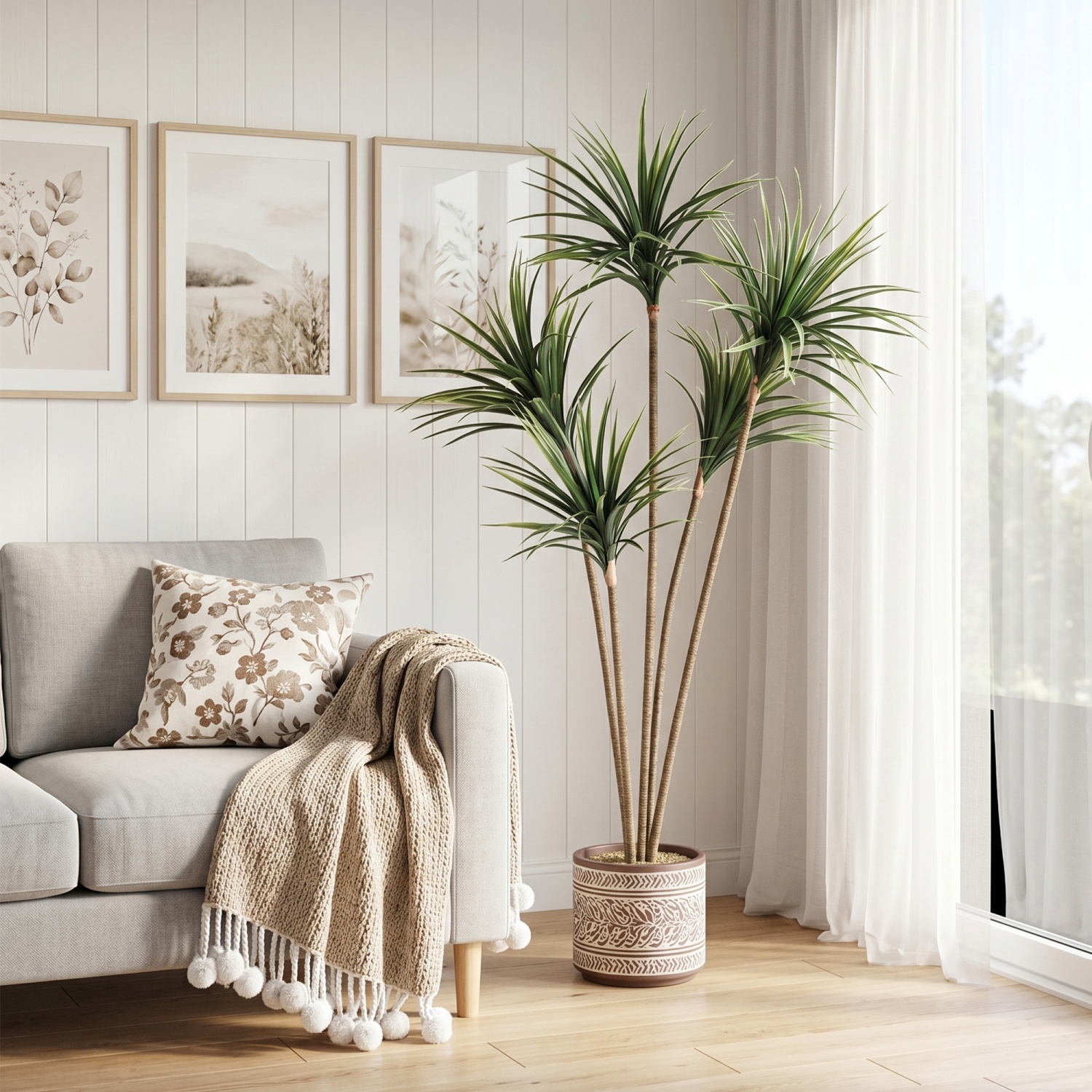 4.27FT/5 FT Artificial Dracaen - огляд і ціна Dracaena Marginata