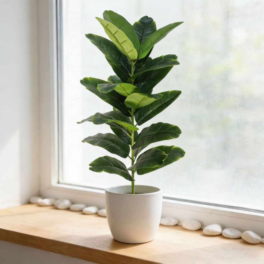 Green Plastic Artificial Ficus - огляд і ціна Ficus Lyrata Tree